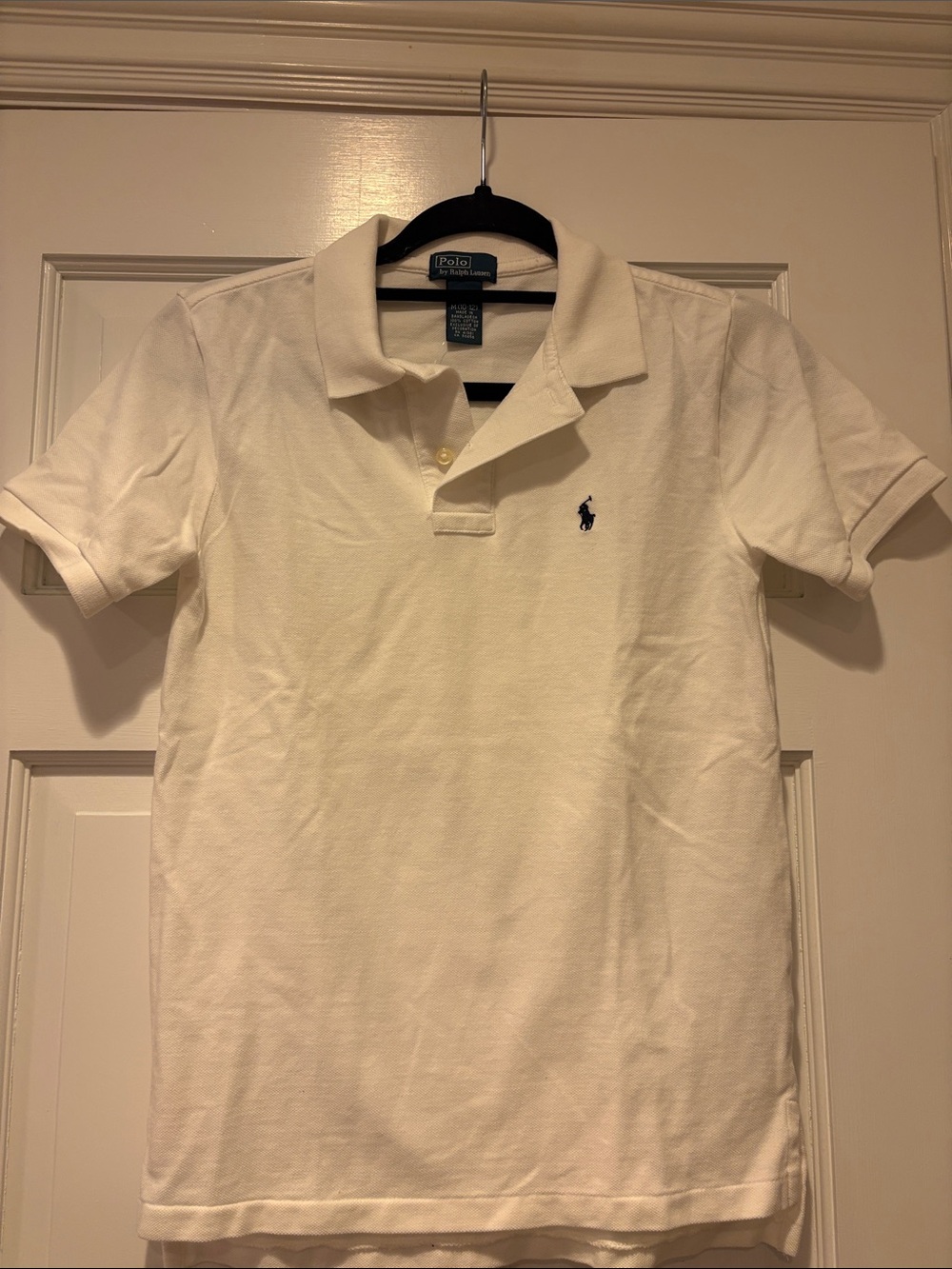 Polo by Ralph Lauren White Short-Sleeve Polo with Navy Pony